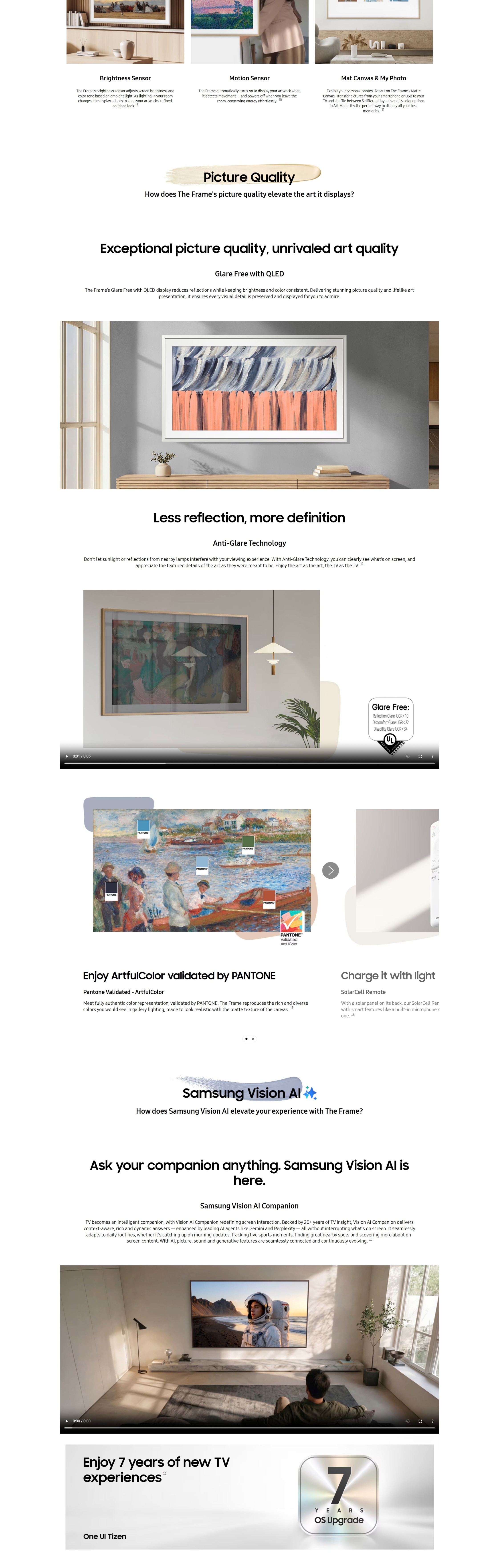 SAMSUNG TheFrame LS03HE 4K AI SmartTV 2026
